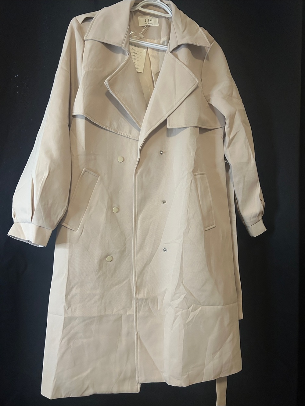 Light Beige Trench Coat - Unbranded